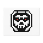 Pixel Skeleton Skull postcards
