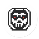 Pixel Skeleton Skull stickers