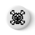 Pixel Skull and Crossbones buttons