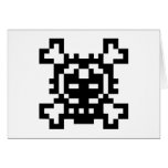 Pixel Skull and Crossbones cards