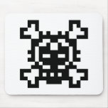 Pixel Skull and Crossbones mousepads