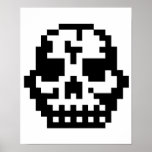 Pixel Skull posters