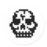 Pixel Skull stickers