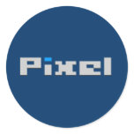 Pixel Round Sticker