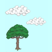 Pixel Tree t-shirts