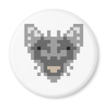 Pixel Wolf magnets