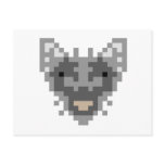 Pixel Wolf postcards