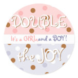 Pixie Polka Dot Twin Baby Sticker