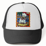 Pizza Chef Pug Mesh Hats