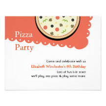 Pizza Custom Invites