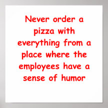 pizza joke poster