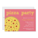Pizza Party Invitation (Pink)