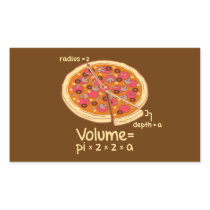 Pizza Volume Mathematical Formula = Pi*z*z*a
