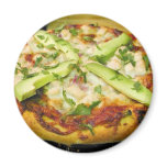 Pizzas Avacados Food Fridge Magnet