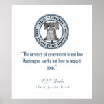 PJ O'Rourke Quote (Make It Stop) Print