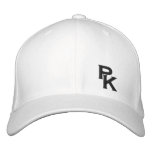 PK (lower left) embroidered hats