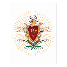 PKA Crest Colour Post Card