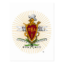 PKA Crest Colour Weathered Postcard
