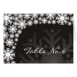 Place Card - Snowflake Winter Wedding