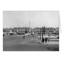 Place de la Concorde, designed in 1757 Card