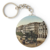 Place de la republique, Algiers, Algeria classic P Key Chains