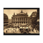 Place de l'Opera, Paris France c1925 Vintage