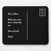 Place Stamp Here mousepads