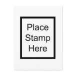 Place Stamp Here postcards