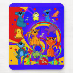 Placemat Boys Kid's Animals Collage mousepads