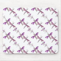 Placemat Kids Girl Dragonflies Mauve Pink Mousepads