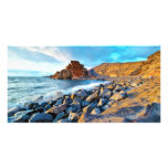 Plage de El Golfo Plages de Lanzarote Espagne photo cards