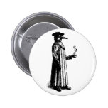 Plague Doctor with a Hot Cuppa Buttons