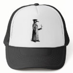 Plague Doctor with a Hot Cuppa Trucker Hats