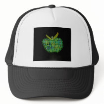 plaid apple on black