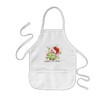 Plaid Bear Kid's Apron