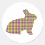 Plaid Bunny Sticker