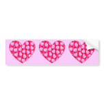 Plaid Candy Hearts bumper stickers