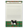 Plaid Christmas Akita Stationery