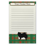 Plaid Christmas American Eskimo Stationery