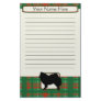 Plaid Christmas American Eskimo Stationery