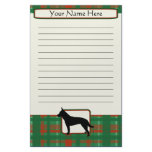 Plaid Christmas Australian Cattle Dog Stationery