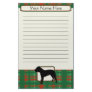 Plaid Christmas Perro de Presa Canario Stationery