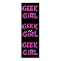 Plaid Geek Girl Design Bookmark business cards