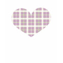 Plaid Heart 1 t-shirts