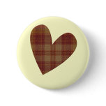 Plaid Heart Pin