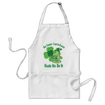 Plaid Inner Leprechaun Aprons