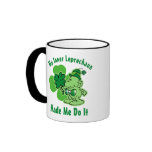 Plaid Inner Leprechaun Coffee Mugs