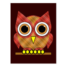 plaid owl postcards