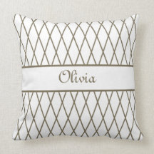 Plaid Pillow With Name