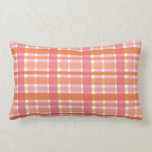 plaid ~ pink throw pillows